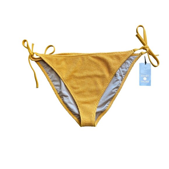 SHADE & SHORE BIKINI BOTTOM PUCKER CHEEKY SIDE TIE SIZE XL SWIM SUIT ORANGE NWT - Picture 1 of 6